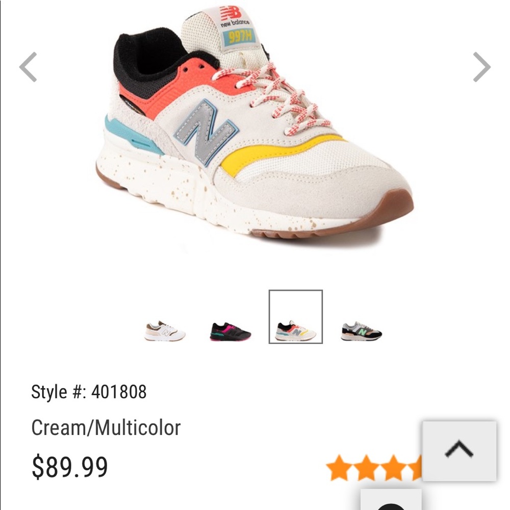 Womens New Balance 997H Athletic Shoe - Cream / Multicolor